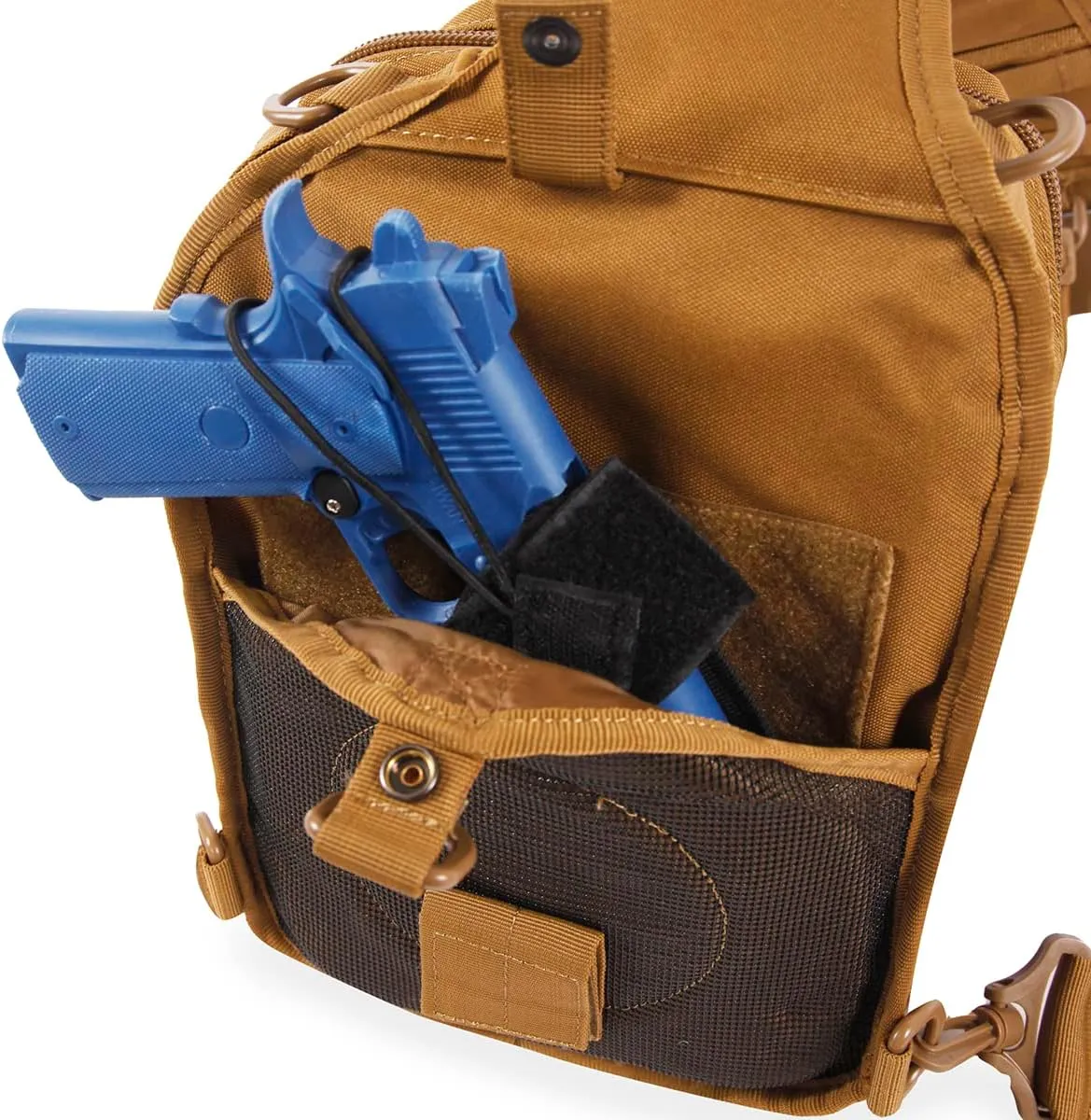 Highland Tactical Tactical Sling Backpack, Dark Desert, One_Size