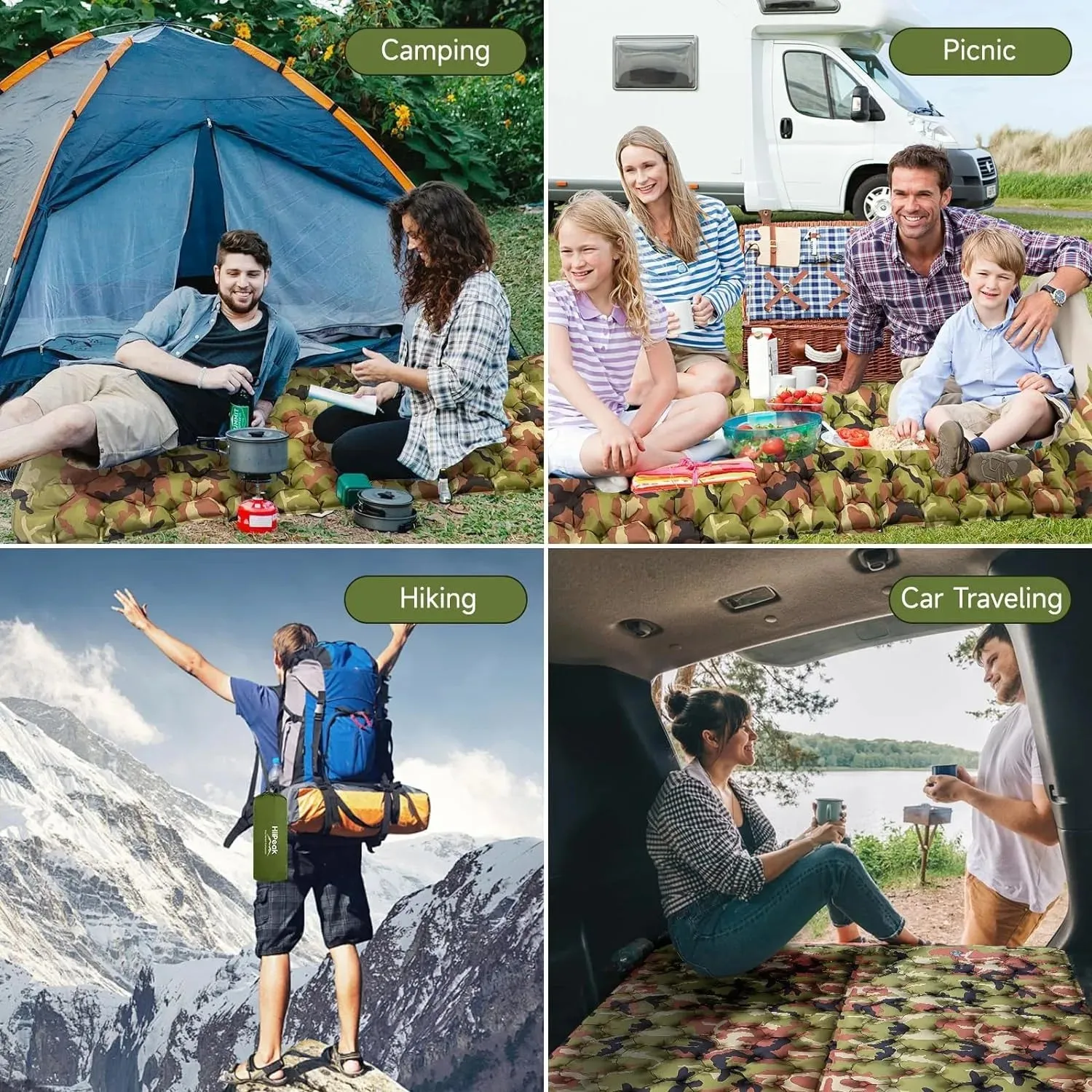 HiiPeak 3.9" Ultralight Inflatable Camping Sleeping Pad