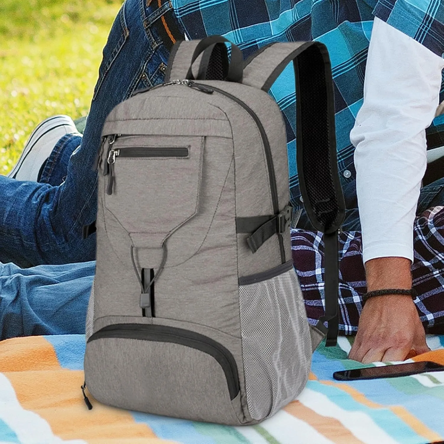 Hiking Backpack Waterproof - Lightweight Breathable Trekking Daypack | Hiking Daypack | Durable Outdoor Travel Day Bag Waterproof Travel Bag Reflective Stripes For Women Men | Small Compact