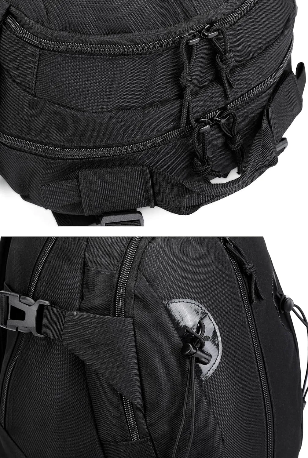 HOW'ON Hunting Backpack 30L Outdoor Waterproof Camo Hunting Pack Black