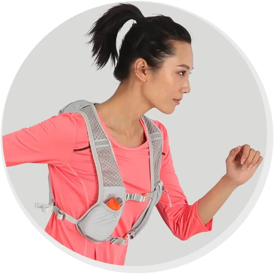 HXBER 5L Outdoor Running Backpack Bike Backpack Sports Vest Ultralight Riding Bag Women Men Breathable Jogging Sport Backpack for Camping Hiking Cycle Sport Bag