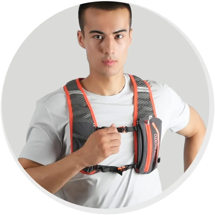 HXBER 5L Outdoor Running Backpack Bike Backpack Sports Vest Ultralight Riding Bag Women Men Breathable Jogging Sport Backpack for Camping Hiking Cycle Sport Bag