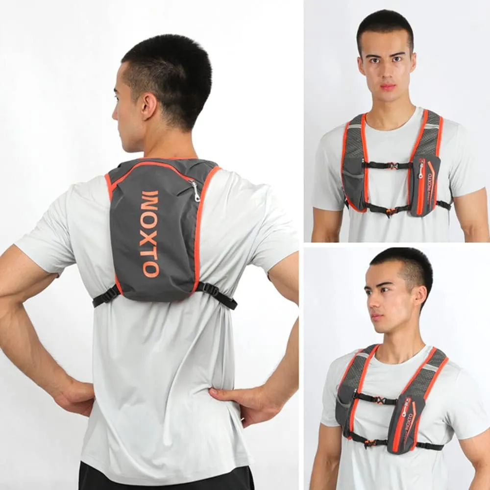 HXBER 5L Outdoor Running Backpack Bike Backpack Sports Vest Ultralight Riding Bag Women Men Breathable Jogging Sport Backpack for Camping Hiking Cycle Sport Bag