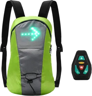 HXBER LED Signal Light Direction Indicator USB Reable LED Turn Signal Backpack Attached Light