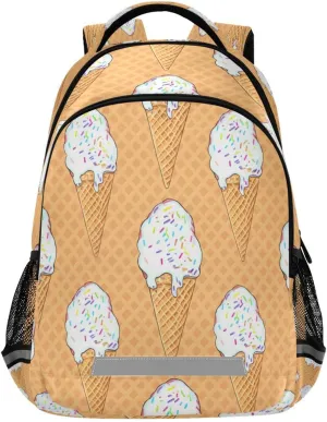 Ice Cream Design Waterproof Backpack - Casual Outdoor Sports Daypack with Ergonomic Shoulder Straps#21