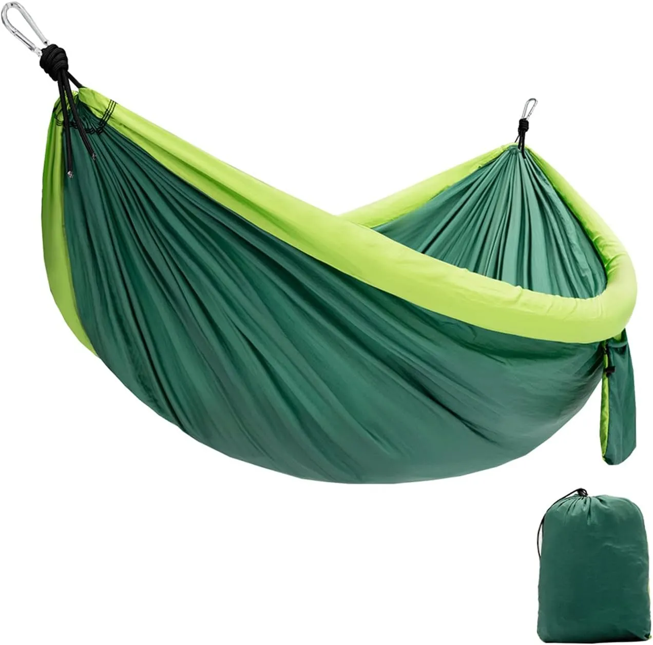 Inflatable Anti-Rollover Camping Hammock - Portable Hammock Double Hammock,Green