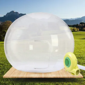 Inflatable Bubble Tent 10ft Transparent Dome Camping Cablin w/Blower for Outdoor Backyard Camping Stargazing