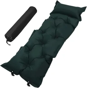 Inflatable Camping Sleeping Pad with Integrated Pillow Lightweight Portable Self Inflating Hiking Mat for Outdoor Activities