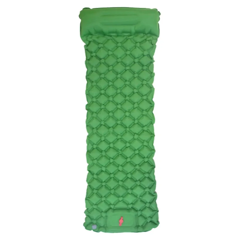 Inflatable Camping Sleeping Pad with Pillow – Ultralight, Waterproof & Built-In Pump