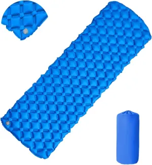 Inflatable mattresses for use when camping, Sleeping Pad Ultralight Inflatable Sleeping Pad for Camping, Ultimate for Camping, Hiking - Carry Bag, Compact & Lightweight Air Mattress(Blue)