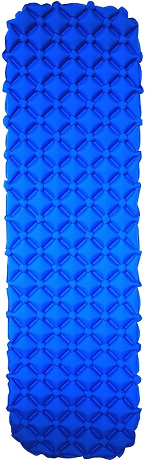 Inflatable Sleeping Mattress Foldable Self Ultra Light Camping Inflating Sleeping Pad Camping Air Mattress Inflatable Sleeping Pad (Color Classification : Blue Sleeping Pad, Size : 19 (Green Sleeping