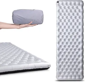 Inflatable Sleeping Pad for Camping Insulated Ultralight Compact Durable Waterproof Sleeping Mat for Outdoor Backpacking Hiking Camping Mat with Inflatable Bag R6.5
