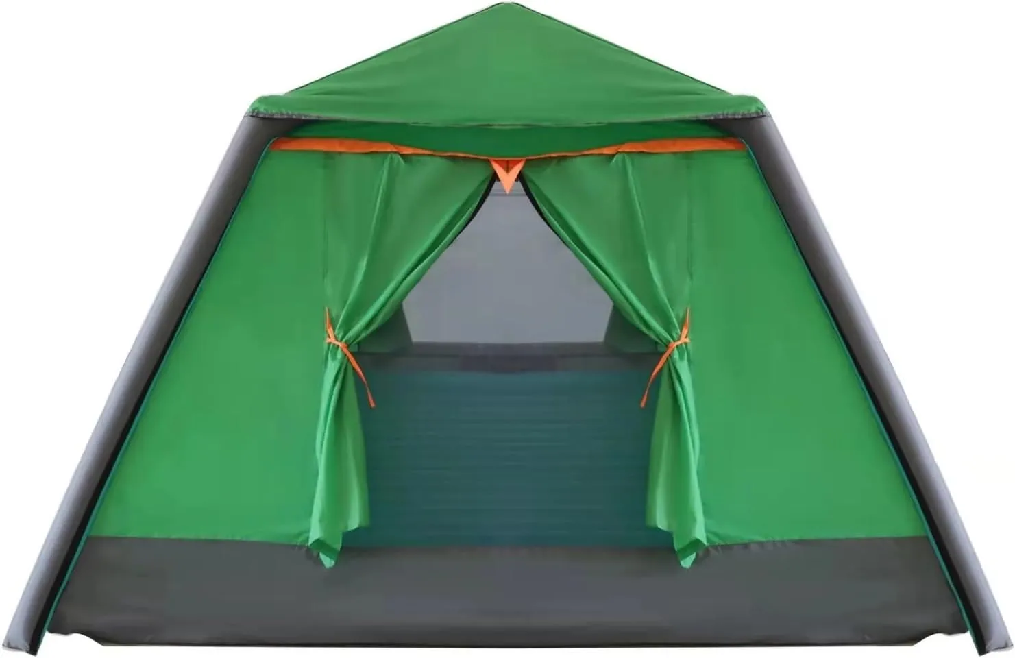 Inflatable Tent 3-4 Persons Camping Tent Pop-up Backpacking Tent Outdoor Mosquito Net Tent Sun Protection Tent Sun Shade Awning (Green)