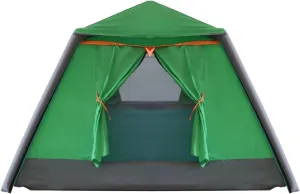 Inflatable Tent 3-4 Persons Camping Tent Pop-up Backpacking Tent Outdoor Mosquito Net Tent Sun Protection Tent Sun Shade Awning (Green)