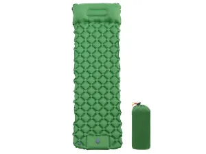 Inflatable with Sleeping Green Air Comprehensive range Sleeping Camping Pad Pillow Mat Budget-friendly Mattress