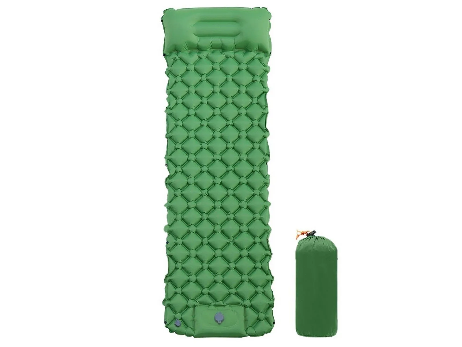 Inflatable with Sleeping Green Air Comprehensive range Sleeping Camping Pad Pillow Mat Budget-friendly Mattress