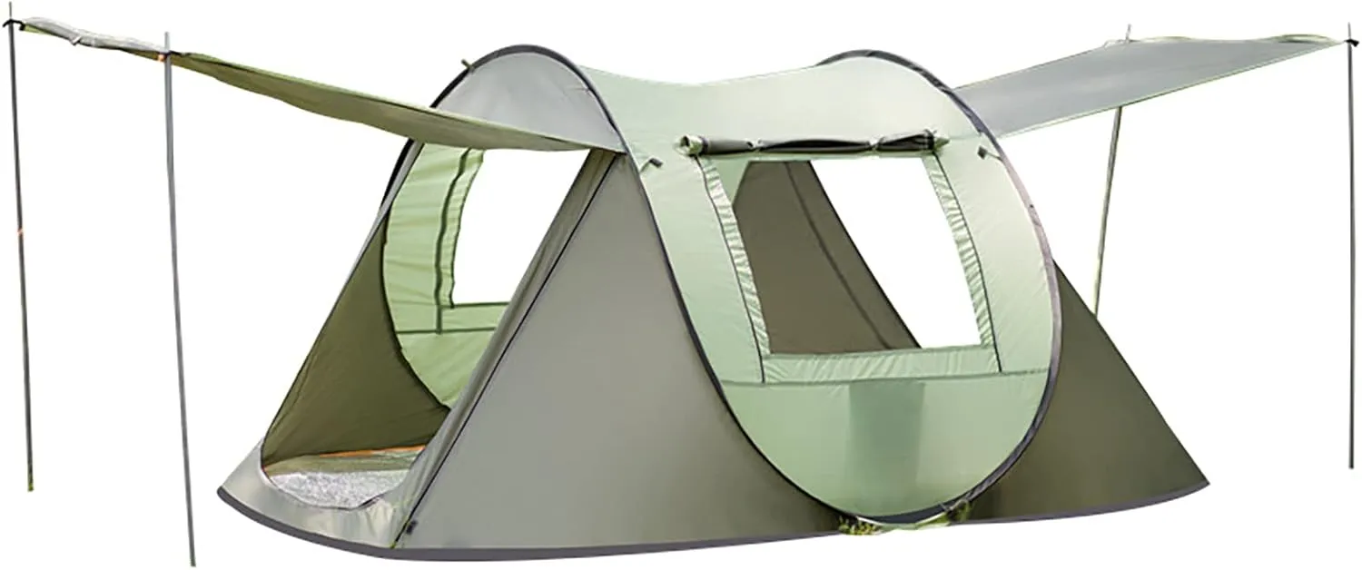 Instant Lightweight Camping Tent Pop Up, Outdoor Easy Set Up Automatic Family Travel Tents, Portable Backpacking Ultralight Waterproof Windproof Sun Shelter Tent