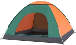 Instant Pop-up Camping Tent 2-3 People Lightweight Tent Waterproof Windproof Uv-Proof Suitable for Beach Outdoor Travel Hiking Camping Hunting Fishing A- 3-4 People (Color : F, Size : Double) (F Tw)