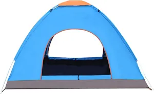 Instant Pop Up Tent Family Camping Tent 4-5 Person Portable Tent Waterproof Windproof Backpacking Tent with Double Door