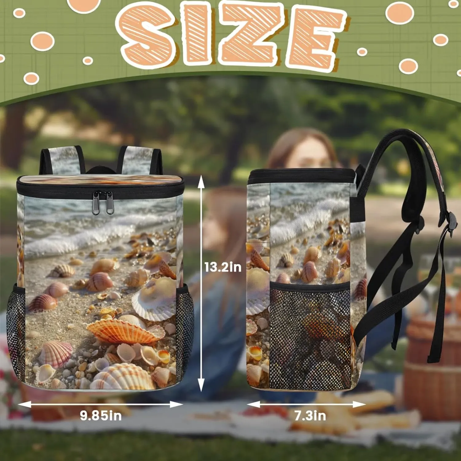 Insulated Cooler Backpack 30 Cans, Leak Proof Cooler Bag, Backpack Coolers for Picnic Hiking Camping Beach