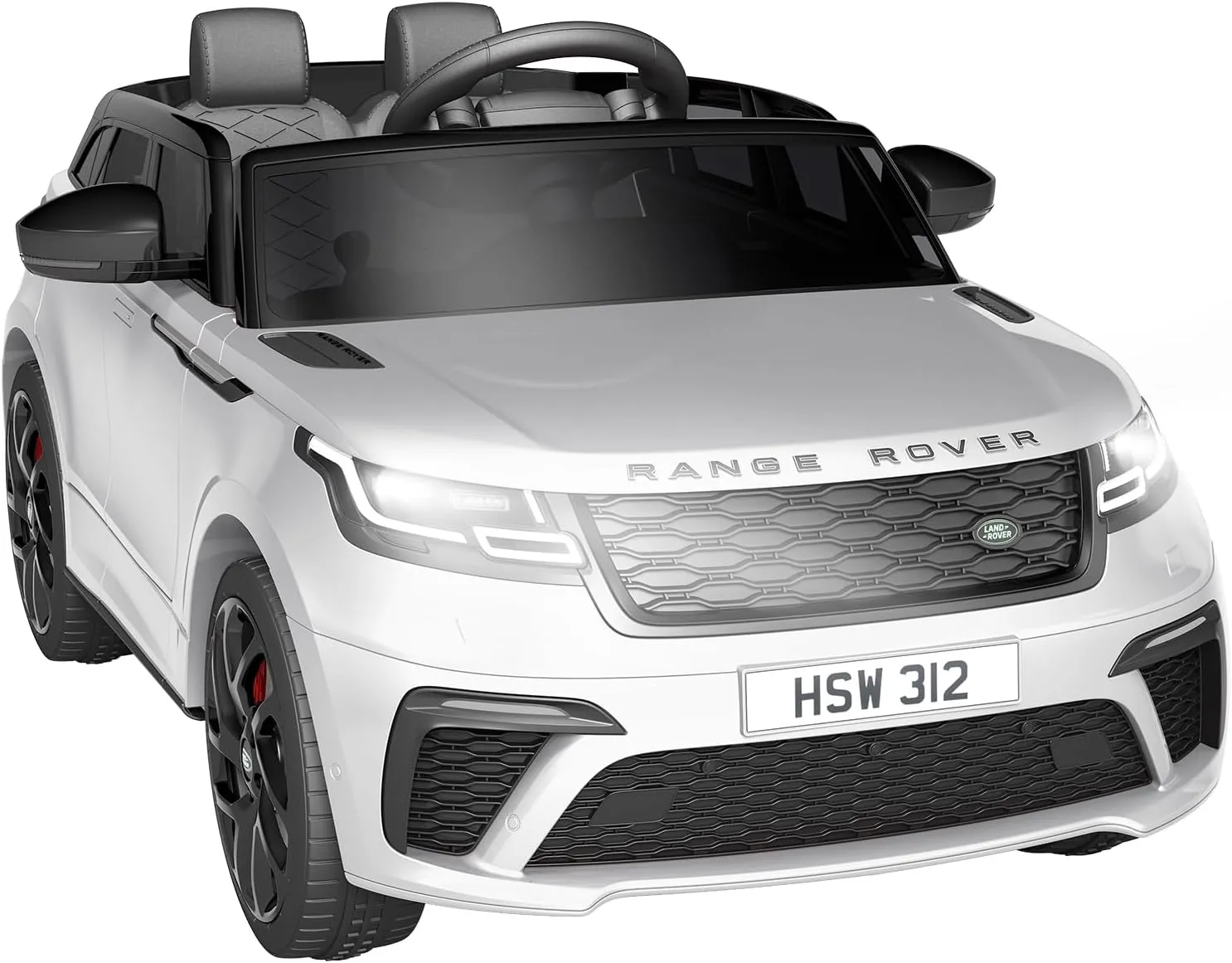 Jojoka Ride on Cars for Kid 4-8, 12V Licensed Land Rover Ride Electric Car for Kids with Parent Remote Control, MP3 Player, Rocking, Pull Rod