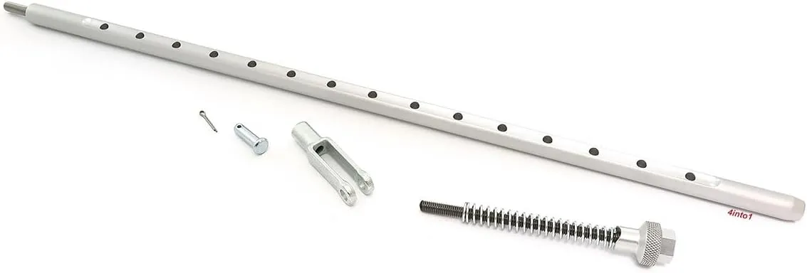 Joker Machine Rear Brake Rod Assembly - Clear Silver - Compatible with Honda CB750K - 1969-1978
