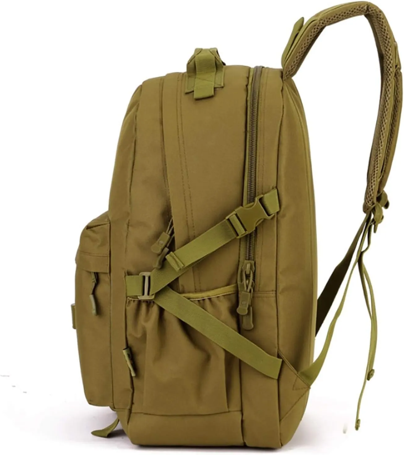 Jungle Leopard 40L Military Rucksack Backpack for Men Hiking Backpack Riding Knapsack Bag Book Student Satchel(S405-40-WD)