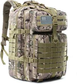 Jungle Leopard 50L Nylon Waterproof Trekking Fishing Hunting Bag Backpack Outdoor Military Rucksacks Tactical Sports Camping Hiking (Color : TBP001-CP)
