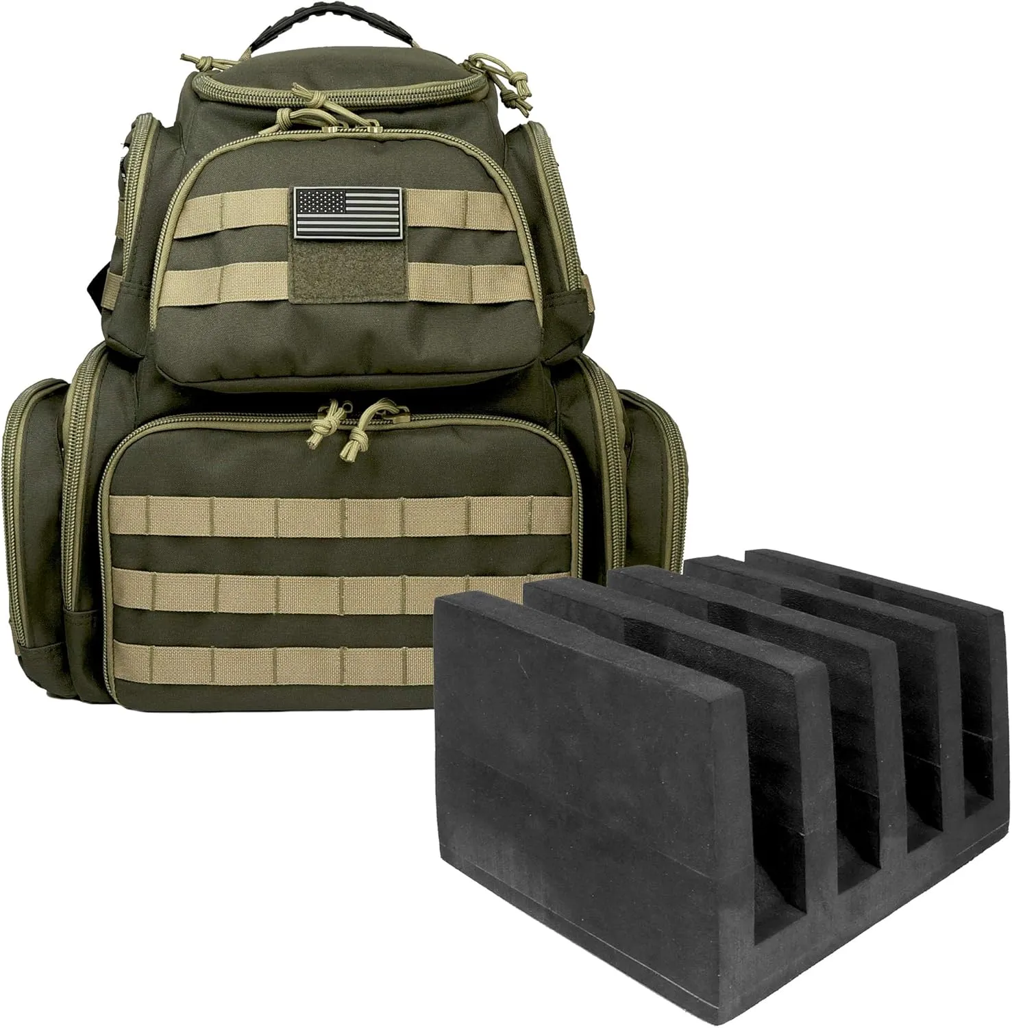 K-Cliffs Tactical Lockable Range Backpack with Free USA Patch