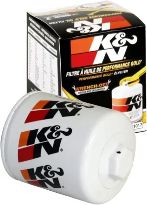 K&N Premium Oil Filter: 20,000 Mile Engine Protection with Wrench Off Nut: Compatible with Select 2006-2022 ALFA ROMEO/BUICK/CHEVROLET/DODGE Vehicle Models (See Description for Select Models),HP-1017