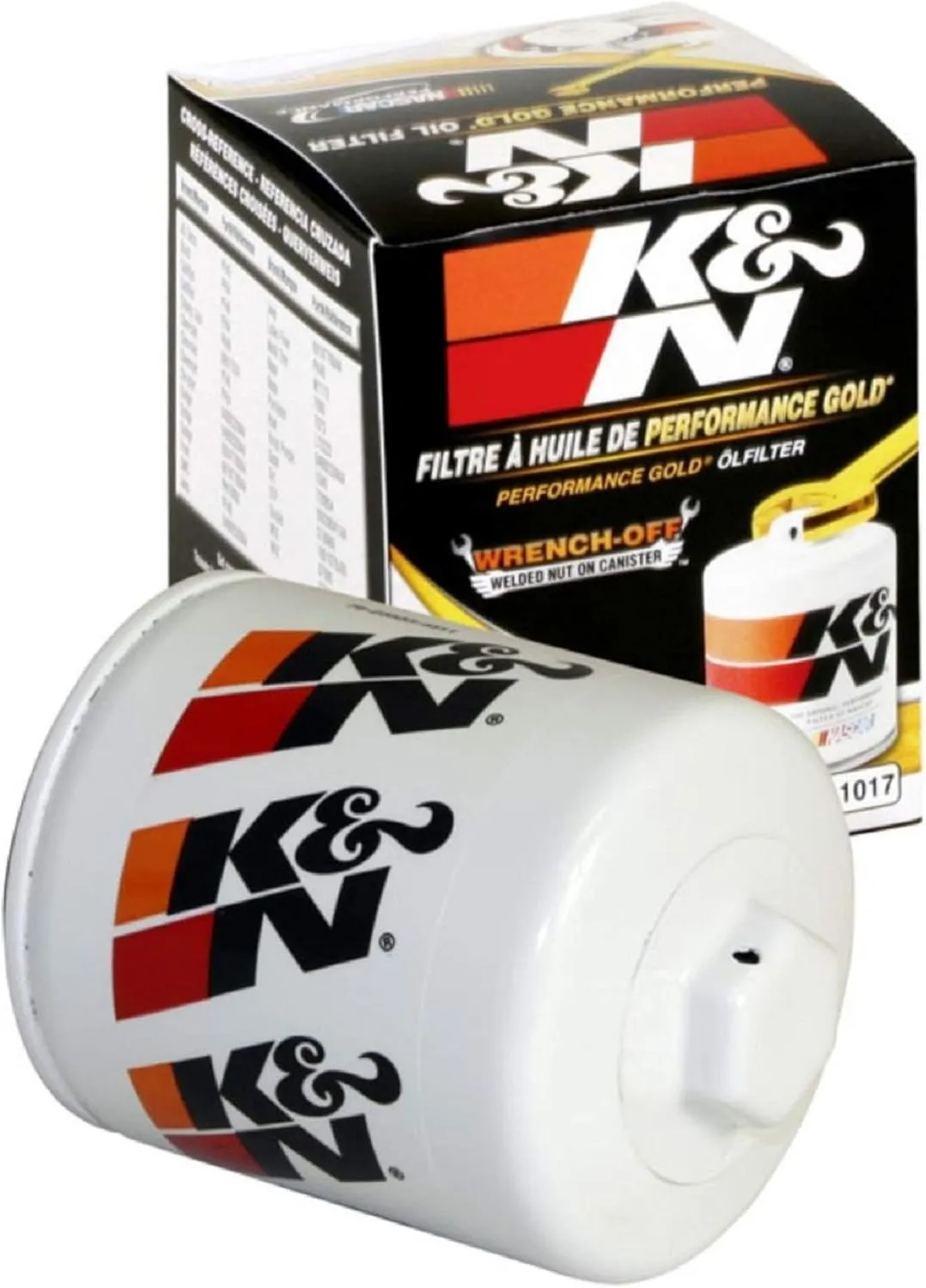 K&N Premium Oil Filter: 20,000 Mile Engine Protection with Wrench Off Nut: Compatible with Select 2006-2022 ALFA ROMEO/BUICK/CHEVROLET/DODGE Vehicle Models (See Description for Select Models),HP-1017