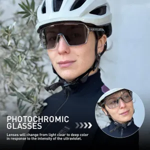 KAPVOE Photochromic Cycling Glasses Men Mountain Bike Glasses Women Clear MTB Sports Sunglasses Bicycle Triathlon Running