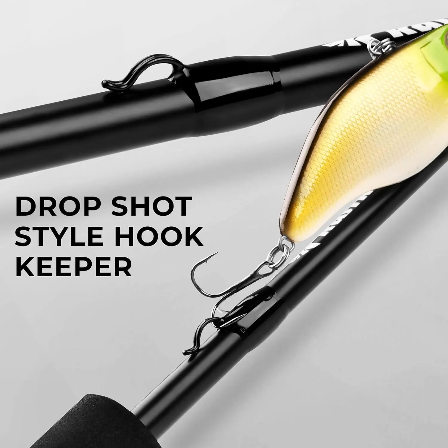 KastKing Crixus Fishing Rods,IM6 Graphite Spinning Rod & Casting Rod W/Zirconium Oxide Ring Stainless Steel Guides, SuperPolymer Handle