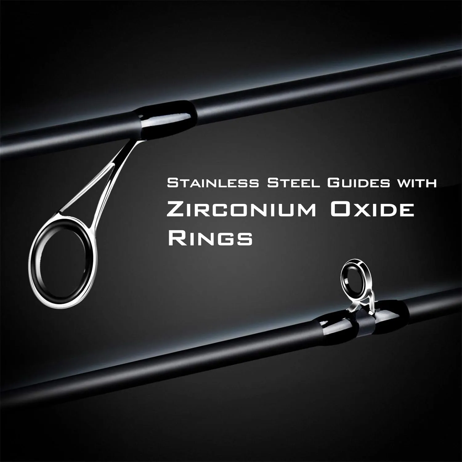 KastKing Crixus Fishing Rods,IM6 Graphite Spinning Rod & Casting Rod W/Zirconium Oxide Ring Stainless Steel Guides, SuperPolymer Handle