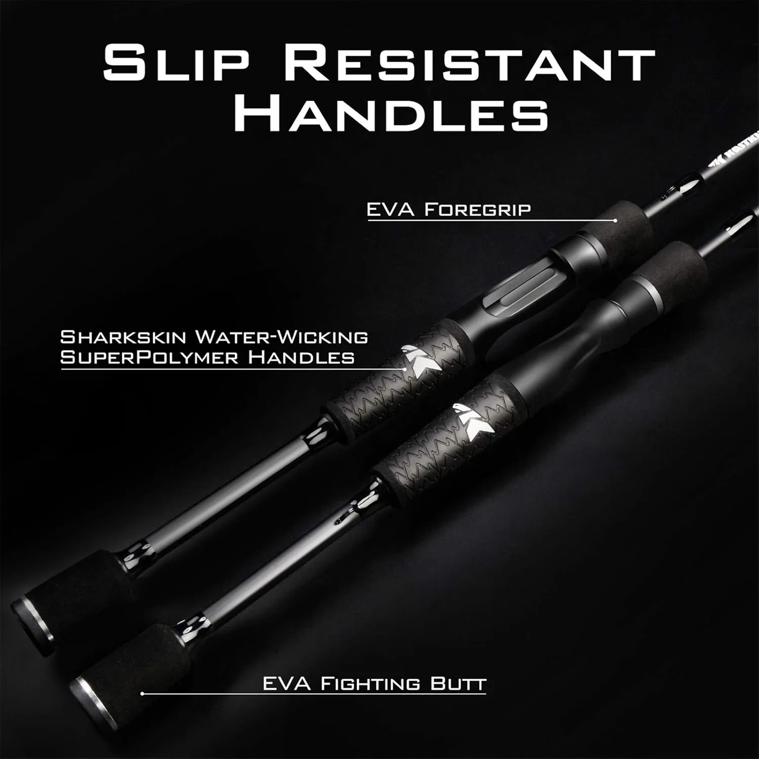 KastKing Crixus Fishing Rods,IM6 Graphite Spinning Rod & Casting Rod W/Zirconium Oxide Ring Stainless Steel Guides, SuperPolymer Handle