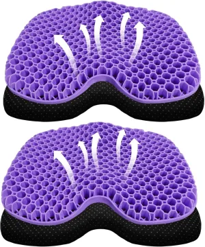 Kayak Seat Cushion, Thicken Anti Slip Waterproof Gel Kayak Seat, Portable Canoe Rowing Rubber Dinghy Pad for Stadium Sit in Kayak Inflatable Fishing Kayak Canoe Kayak Accessories