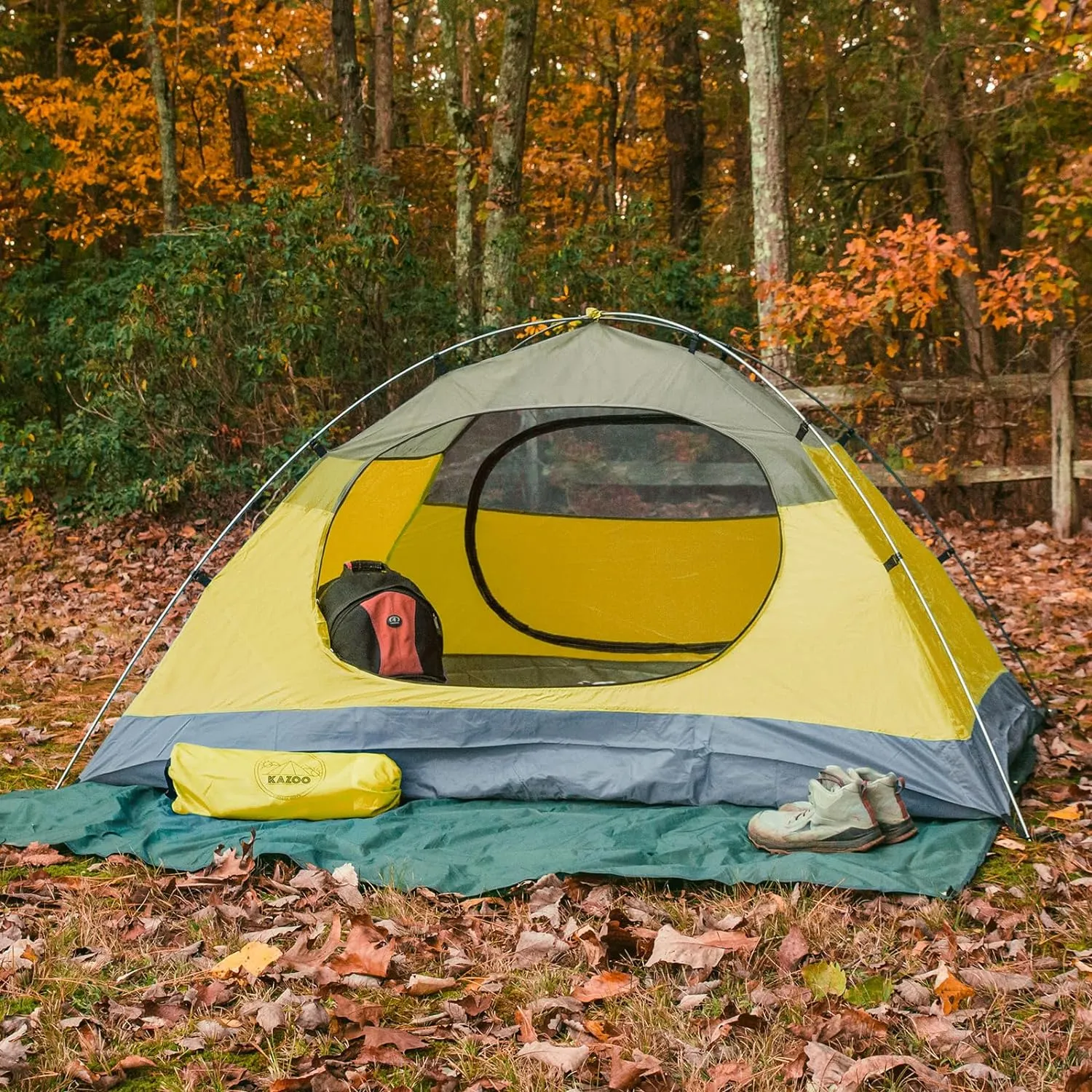 KAZOO Waterproof Backpacking Tent 2/3 Person Lightweight Camping Tents 2/3 People Hiking Tents Aluminum Frame Double Layer