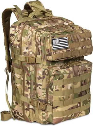 KEEP Conceal Carry Emergency Go Bag, EDC Gear Bag For Everyday Carry, Tactical Backpack for Work, Commuters, Travel, Outdoors, CCW, Tactical Backpack for Professionals, Camo Bugout Rucksack