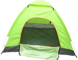KICHOUSE 3-4 Person Quick-Open Folding Tent Automatic Beach Tent Grey 200x200x135cm Fiberglass Rods Waterproof