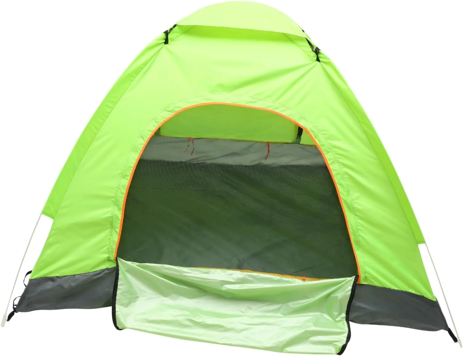 KICHOUSE 3-4 Person Quick-Open Folding Tent Automatic Beach Tent Grey 200x200x135cm Fiberglass Rods Waterproof