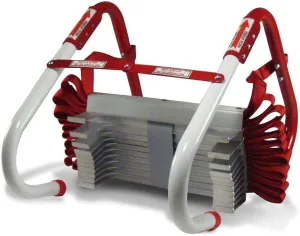 Kidde Fire Escape Ladder, 2-Story Rope Ladder, Extends to 13-Feet, Anti-Slip Rungs