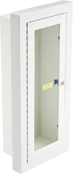 Kidde Semi-Recessed 10-Pound Fire Extinguisher Cabinet with Lock | Model 468047