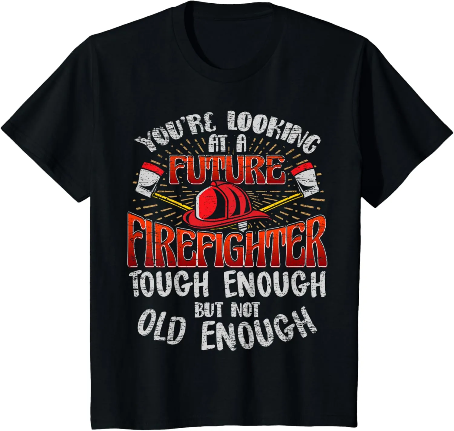 Kids Future Firefighter T shirt Kids Boys Youth Men Funny T-Shirt T-Shirt