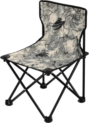 Kigai Folding Camping Chair Heavy Duty Chair Ultralight Compact Portable Beach Chair for Outdoor Camp, Hiking, Travel, Beach, Sporting Event and Picnic, Vintage Flower