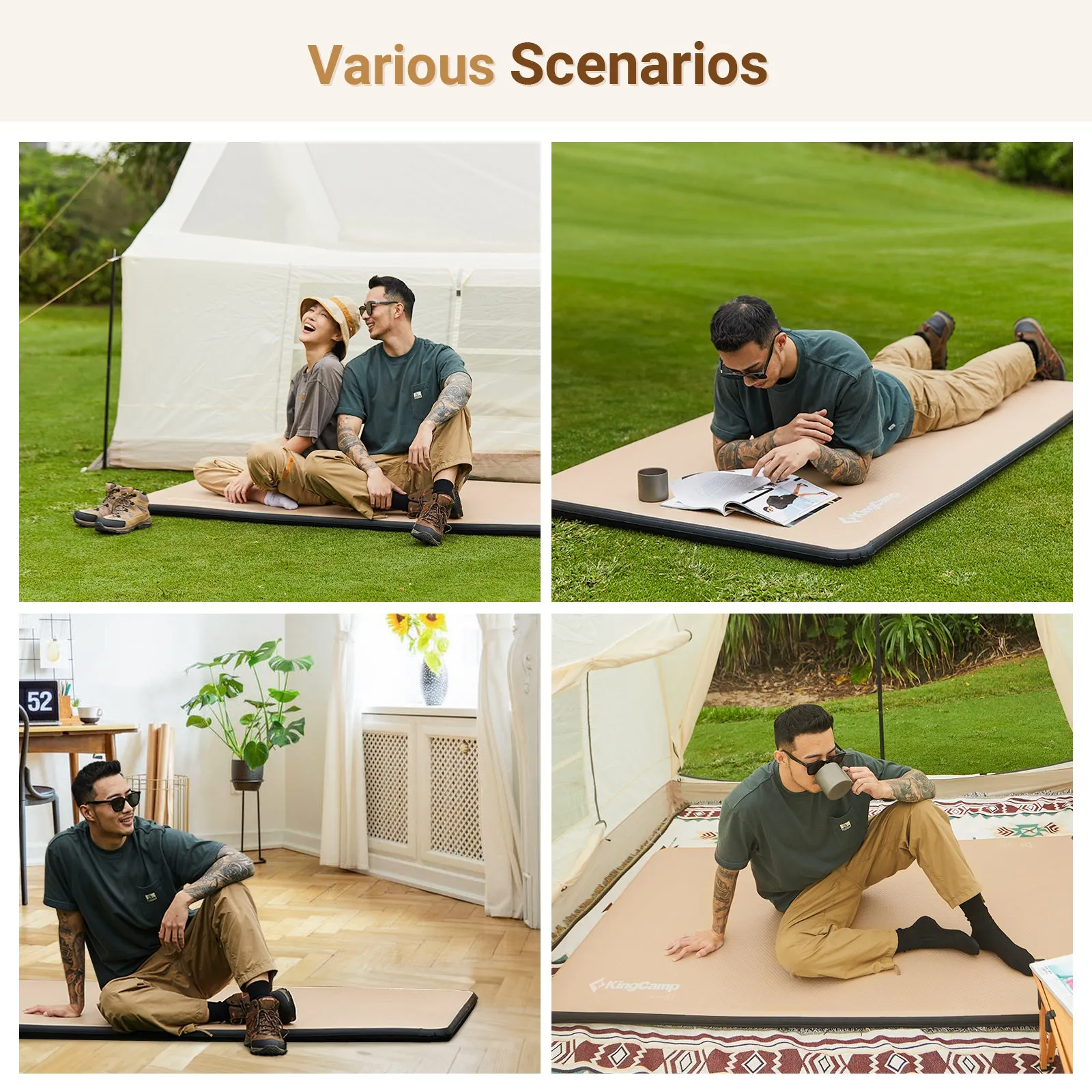 KingCamp Air Mattress Base   Flexi Rest 5.0 Air Sleeping Pad