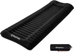 KingCamp Deluxe Inflatable Sleeping Pad for Camping, Luxury Ultra-Comfortable Air Mattress Lightweight Mat for Backpacking, Car Camping Hiking, Tent, Cot and Travel, Single and Double 2 Size