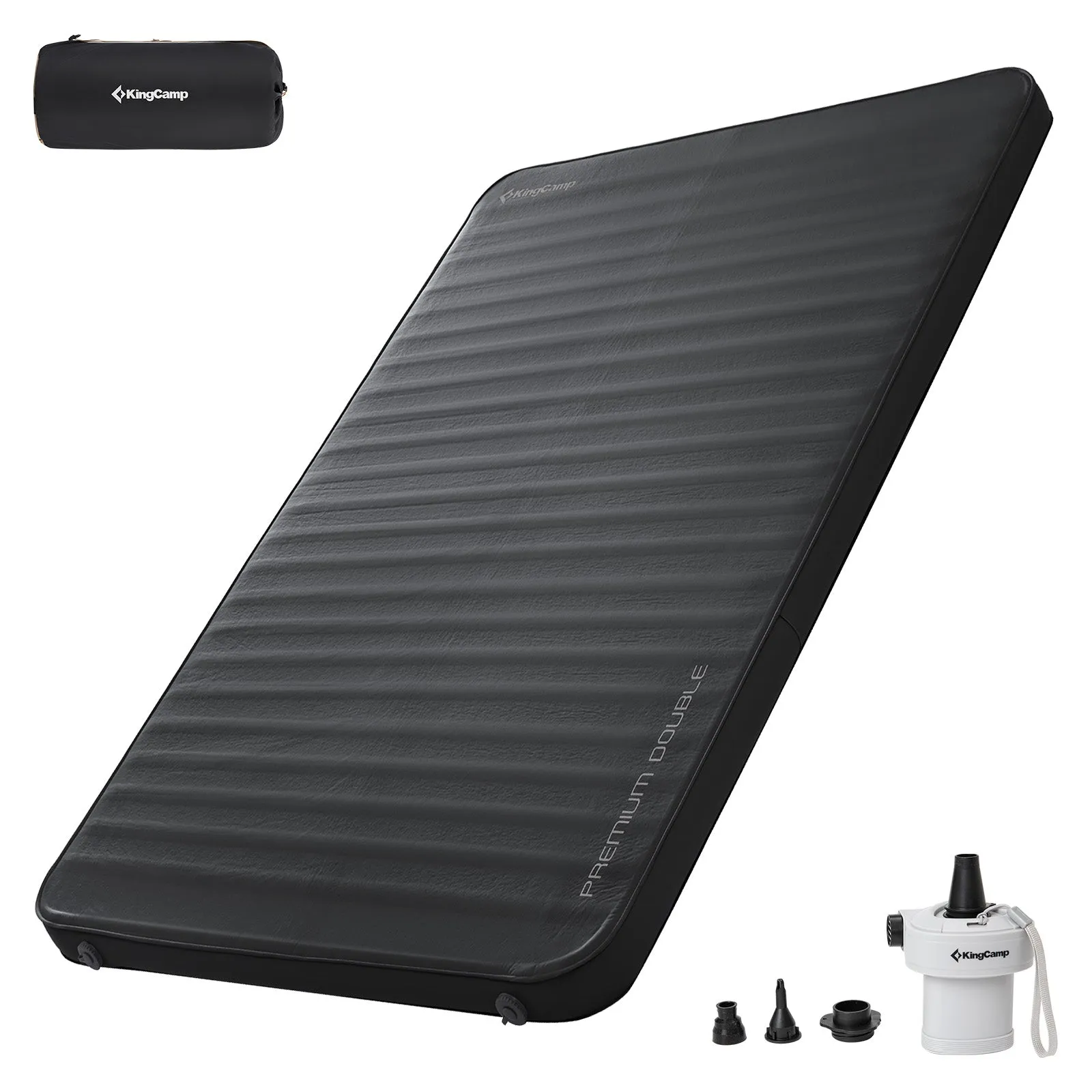 KingCamp Double Self-Inflating Camping Mattress with Pump