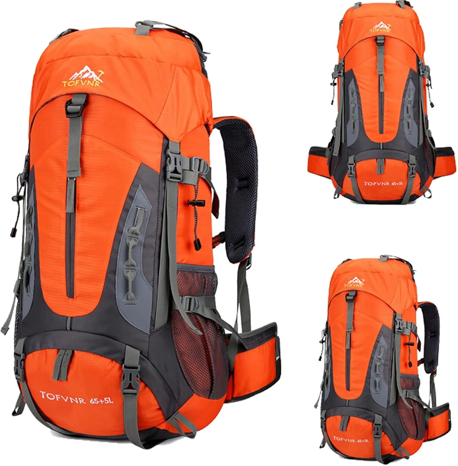 kingsea 70L Large Camping Hiking Backpack, Lightweight Nylon Trekking Rucksack,For Men Women Outdoor Large Capacity Sports Mountaineering Backpack Climbing Travel Waterproof Daypack