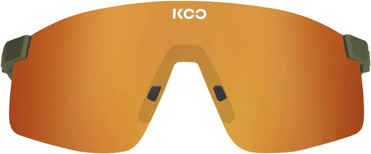 KOO Nova Sunglasses I Lightweight, 100% UV Eyewear Protection for Trail Running & Hiking - Olive Green Matt Orange