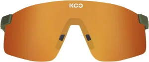 KOO Nova Sunglasses I Lightweight, 100% UV Eyewear Protection for Trail Running & Hiking - Olive Green Matt Orange